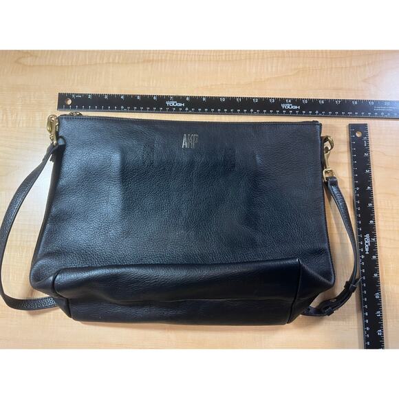 Madewell Shoulder Crossbody 100% Leather Bag Black Large Sized - Picture 7 of 7